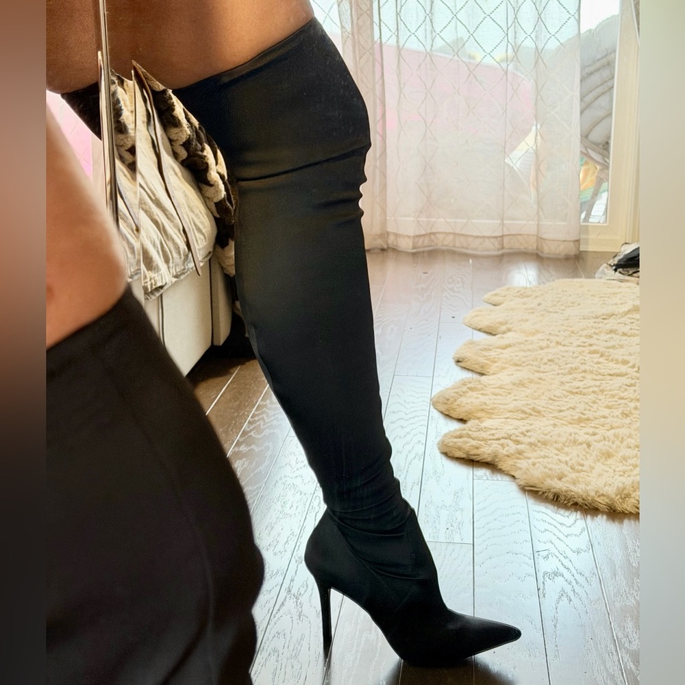 Aldo Satin Over-the-Knee Boots